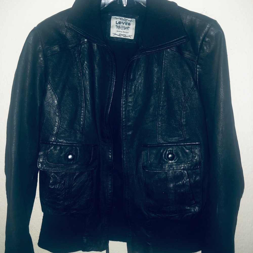 Genuine Black Leather Levi’s Jacket